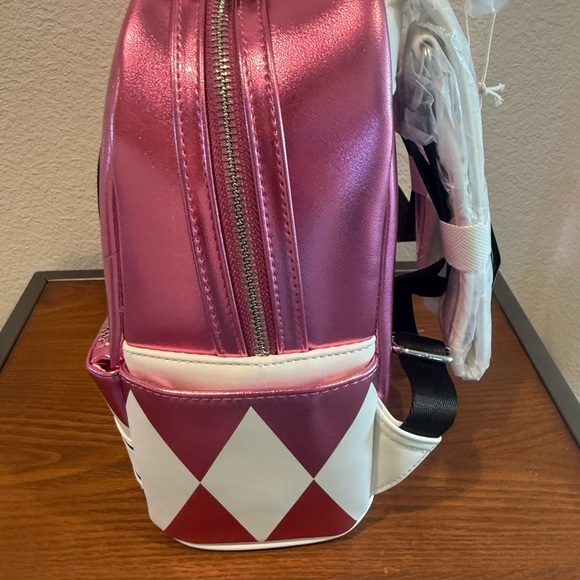NWT Power Rangers Pink Ranger Cosplay Loungefly Mini Backpack - Picture 2 of 7